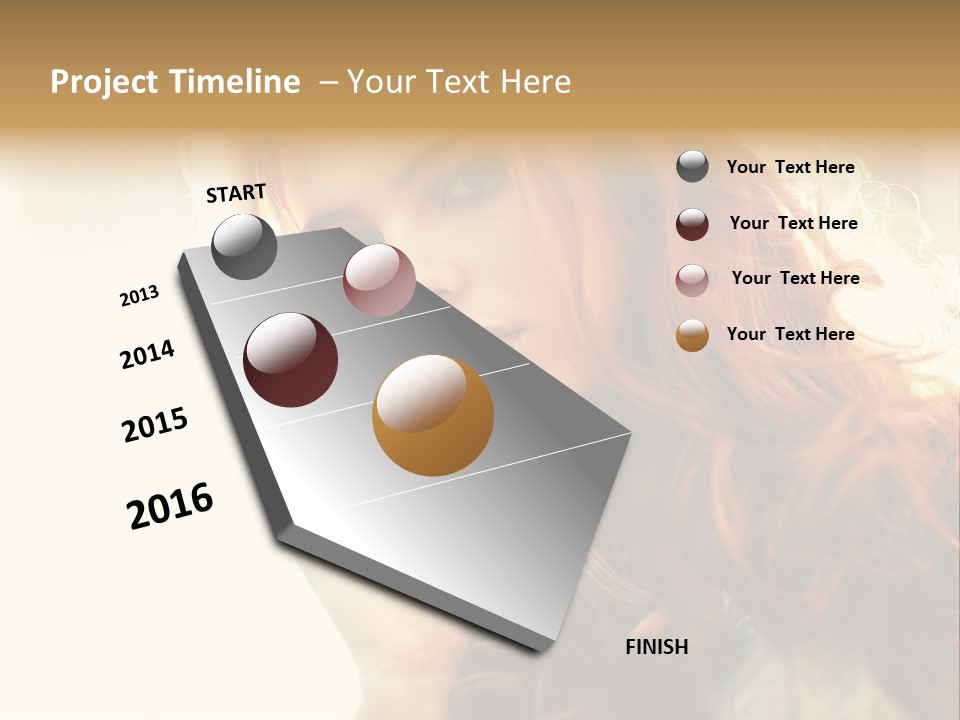 Sunny Hands Girl PowerPoint Template