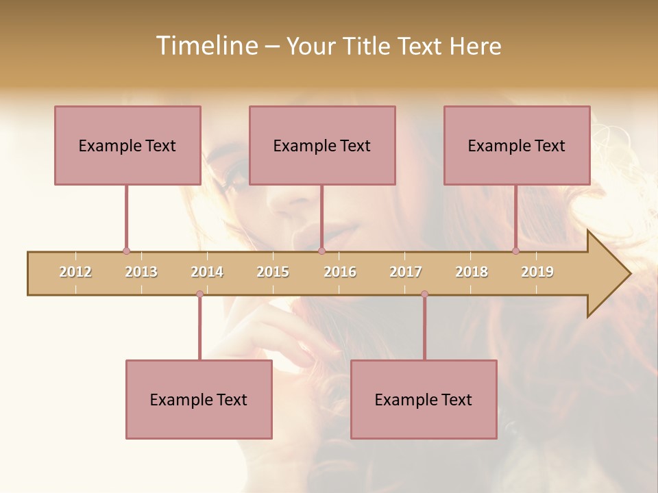 Sunny Hands Girl PowerPoint Template