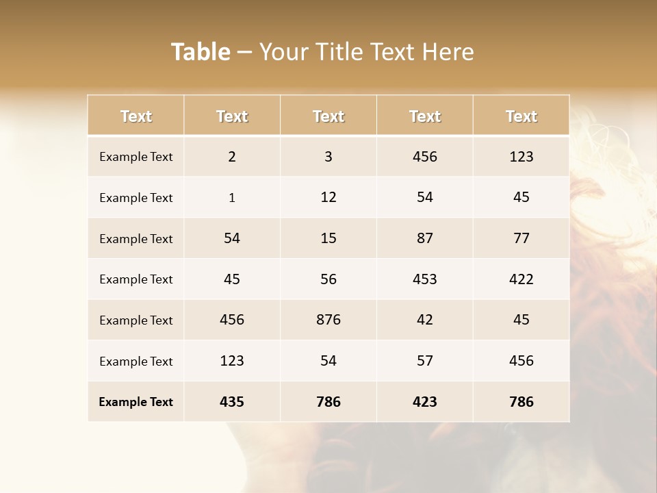 Sunny Hands Girl PowerPoint Template