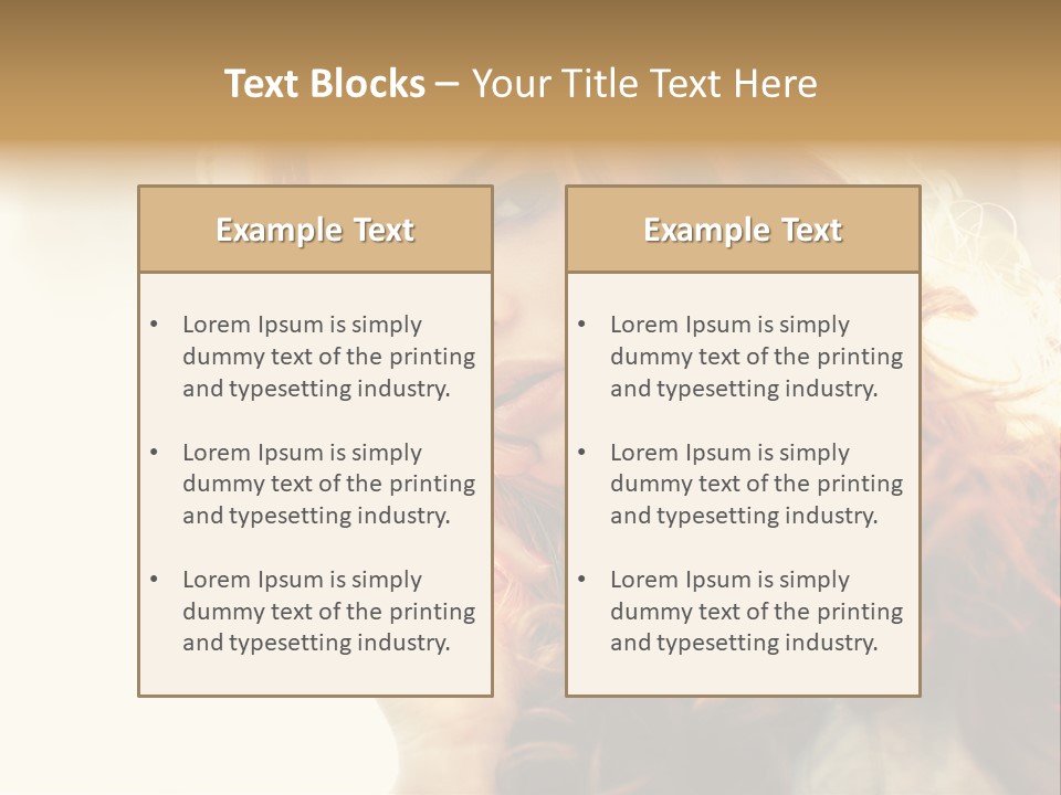 Sunny Hands Girl PowerPoint Template