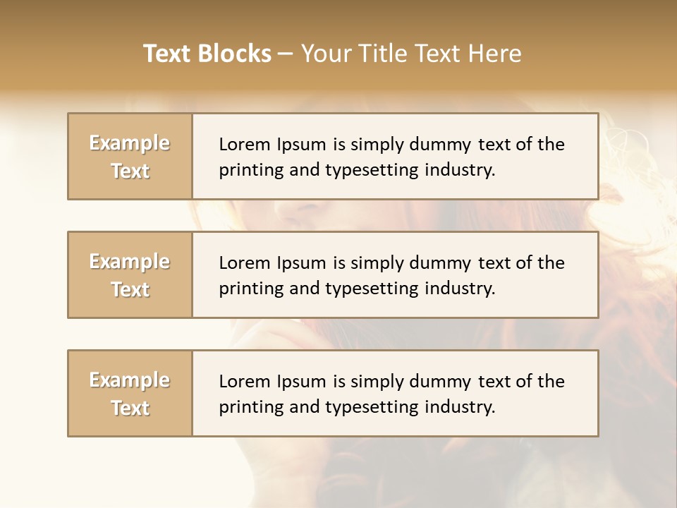 Sunny Hands Girl PowerPoint Template