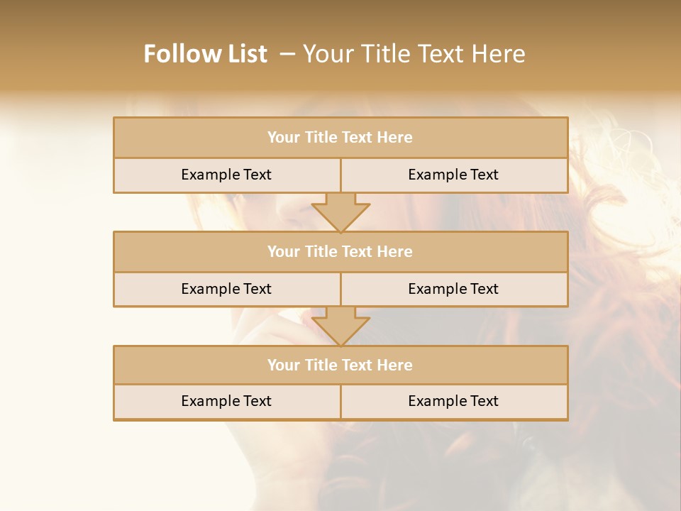 Sunny Hands Girl PowerPoint Template