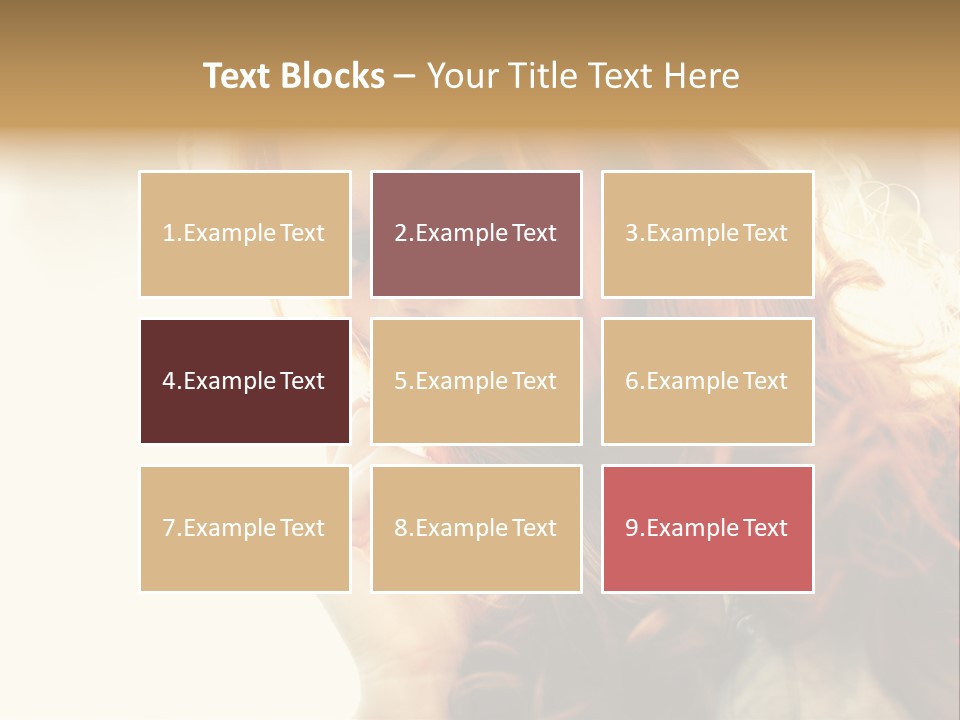 Sunny Hands Girl PowerPoint Template