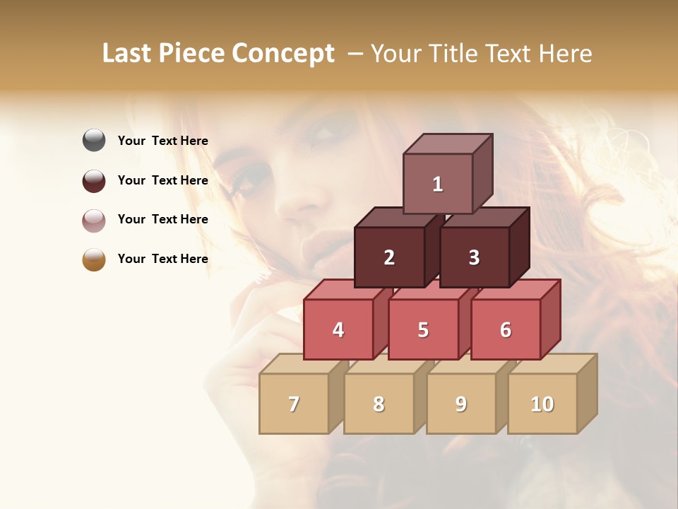 Sunny Hands Girl PowerPoint Template