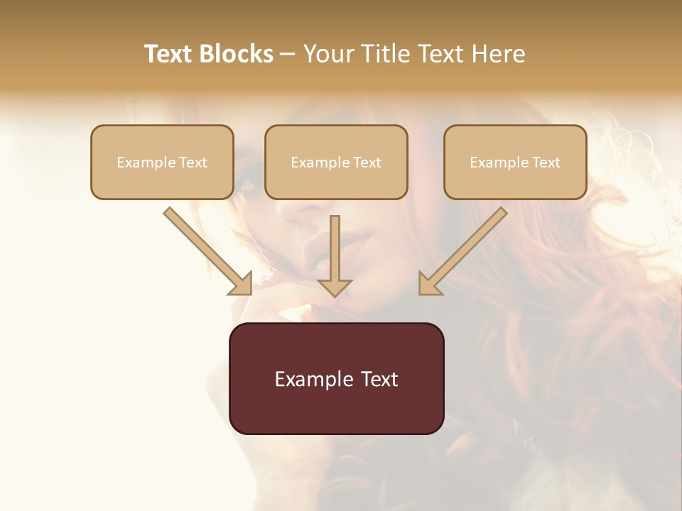 Sunny Hands Girl PowerPoint Template