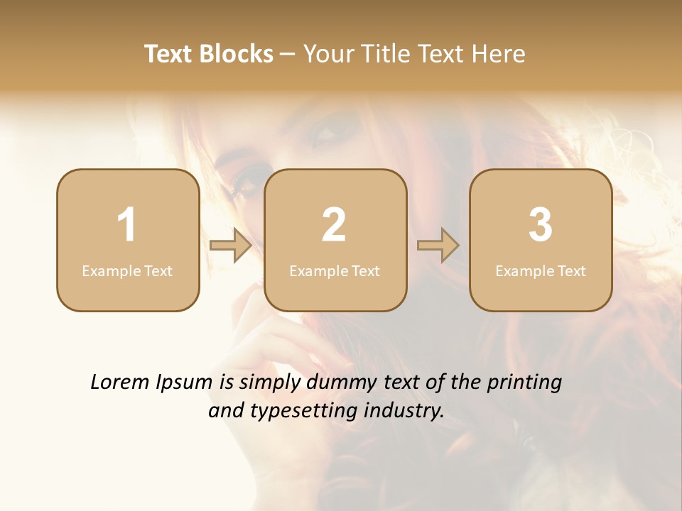 Sunny Hands Girl PowerPoint Template