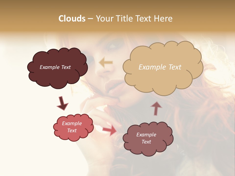 Sunny Hands Girl PowerPoint Template