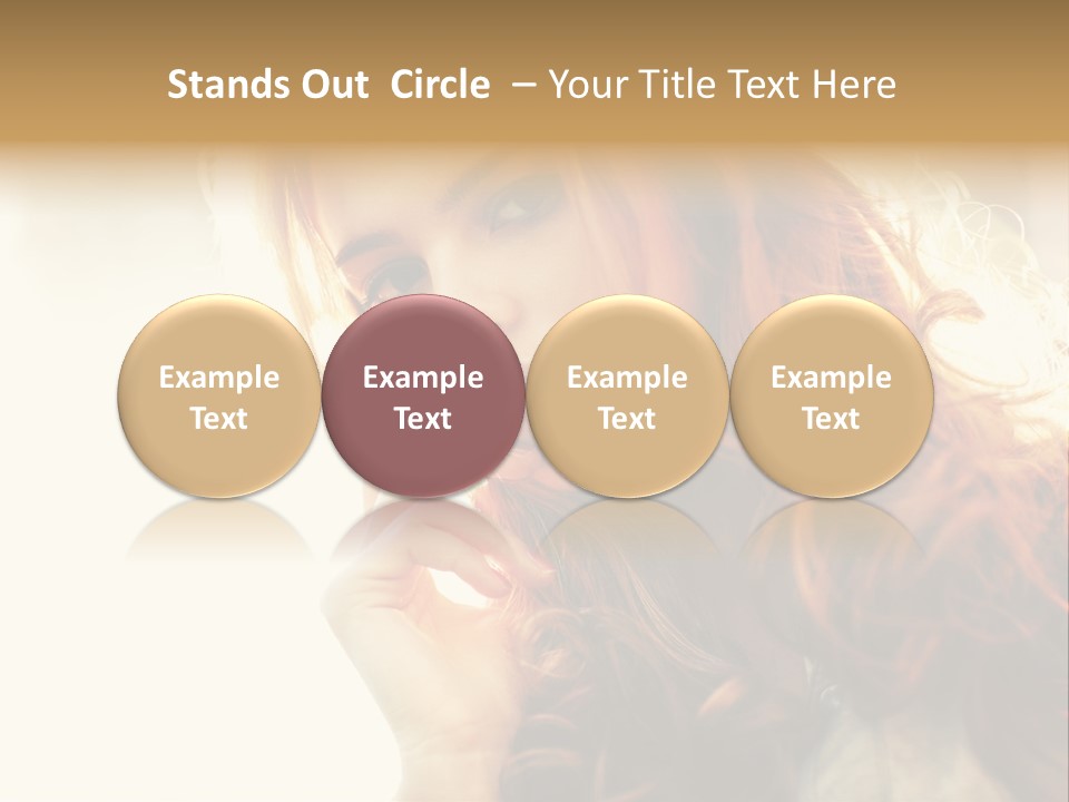 Sunny Hands Girl PowerPoint Template