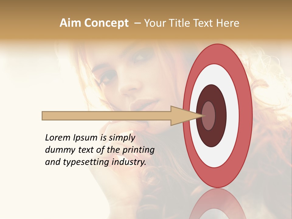 Sunny Hands Girl PowerPoint Template