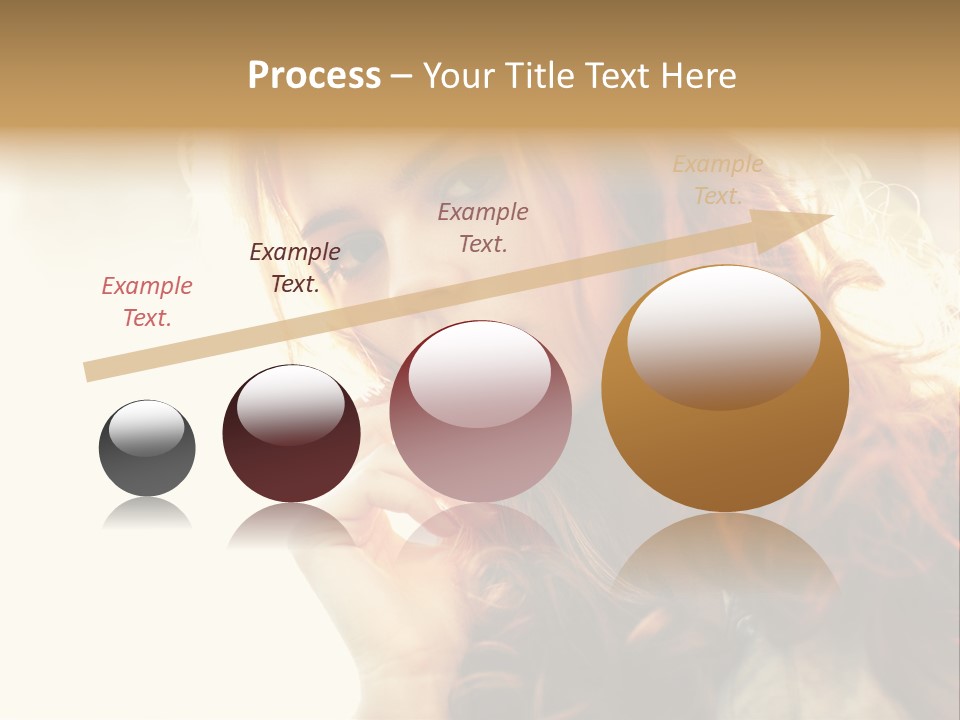 Sunny Hands Girl PowerPoint Template