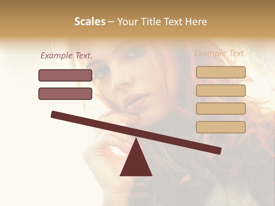 Sunny Hands Girl PowerPoint Template