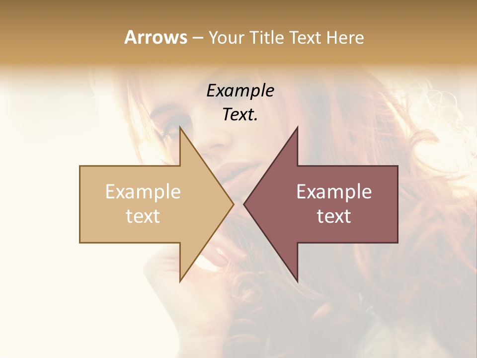 Sunny Hands Girl PowerPoint Template