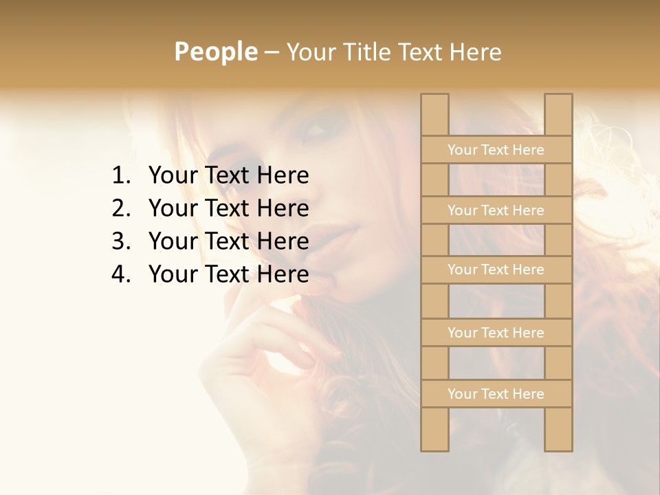 Sunny Hands Girl PowerPoint Template