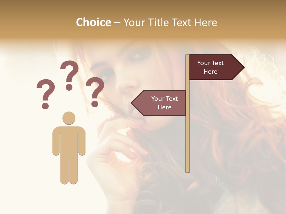 Sunny Hands Girl PowerPoint Template