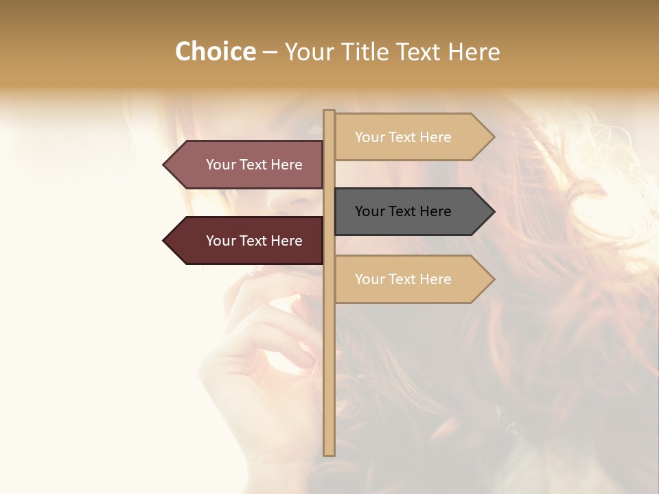 Sunny Hands Girl PowerPoint Template