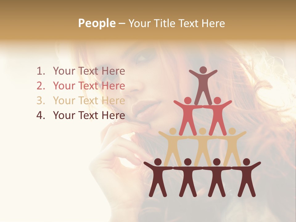 Sunny Hands Girl PowerPoint Template