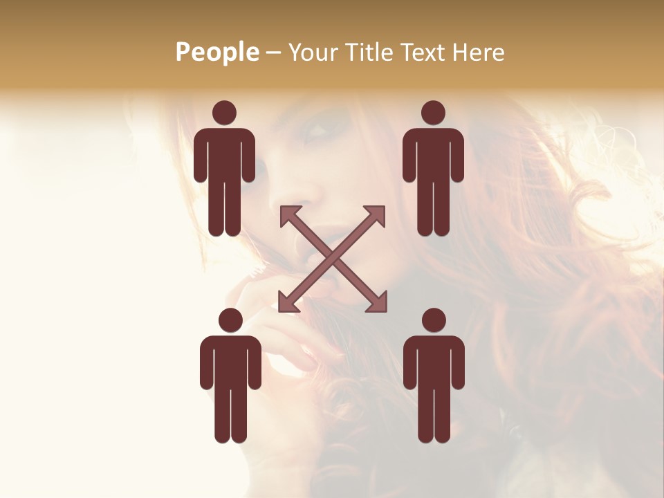 Sunny Hands Girl PowerPoint Template