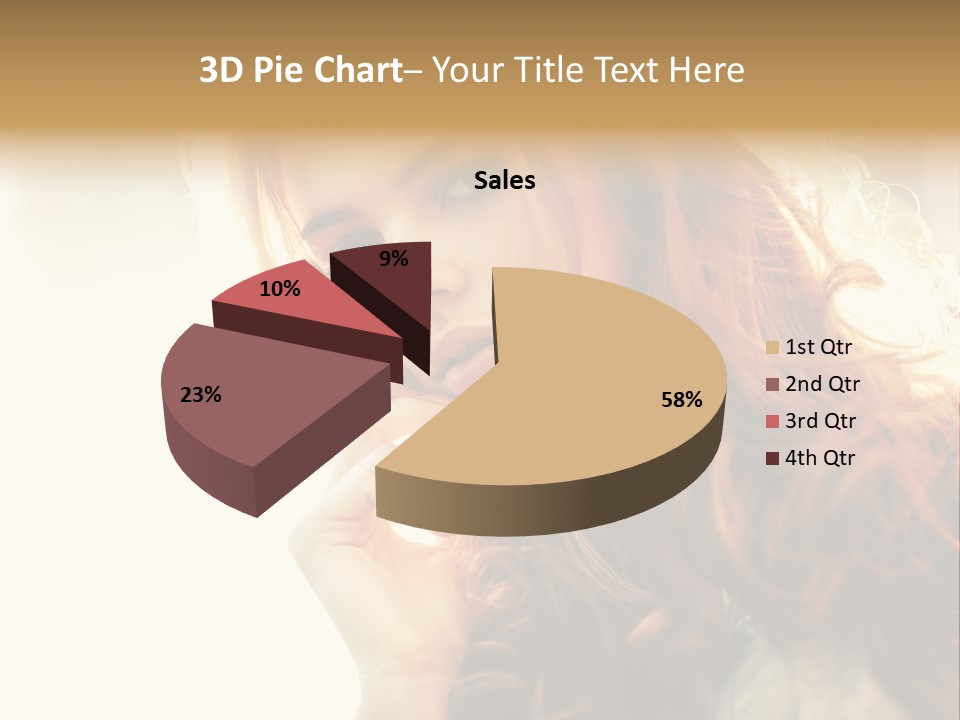 Sunny Hands Girl PowerPoint Template