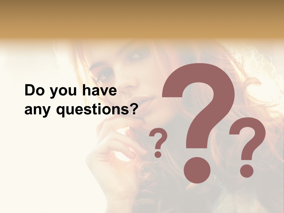 Sunny Hands Girl PowerPoint Template