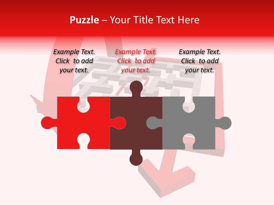 Complexity Clipped Puzzle PowerPoint Template
