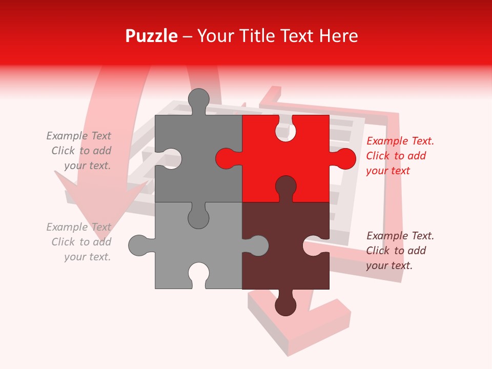 Complexity Clipped Puzzle PowerPoint Template