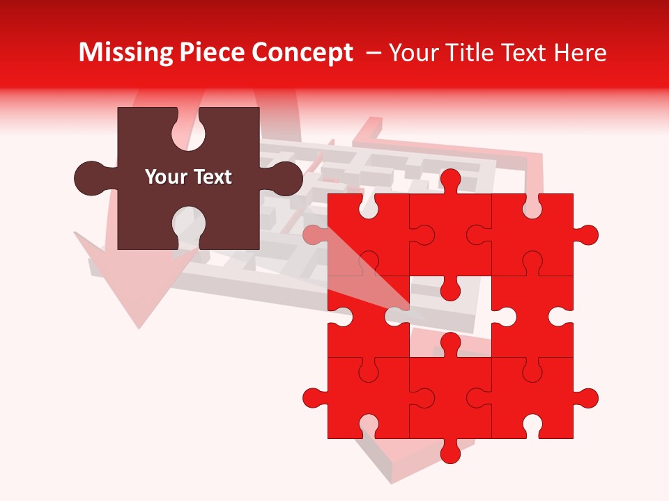 Complexity Clipped Puzzle PowerPoint Template