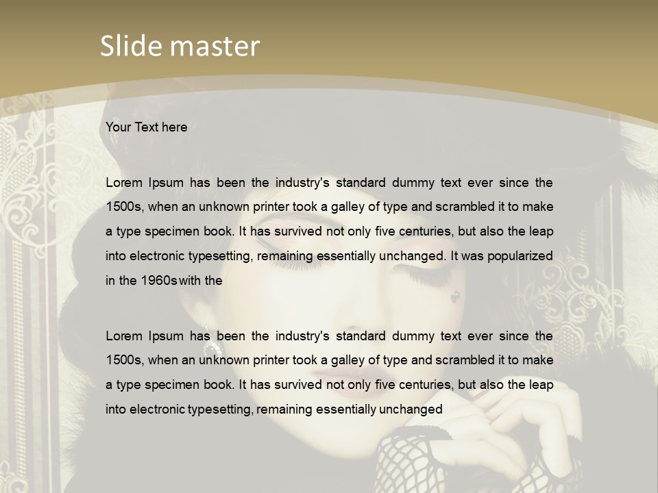 Shot Fashioned Art PowerPoint Template