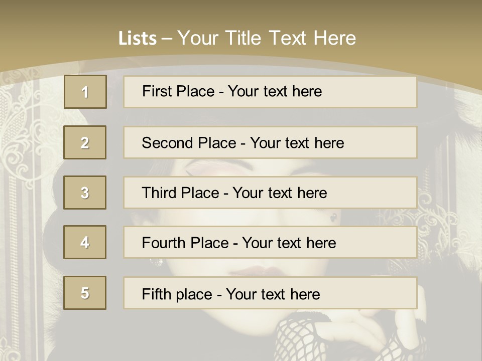 Shot Fashioned Art PowerPoint Template