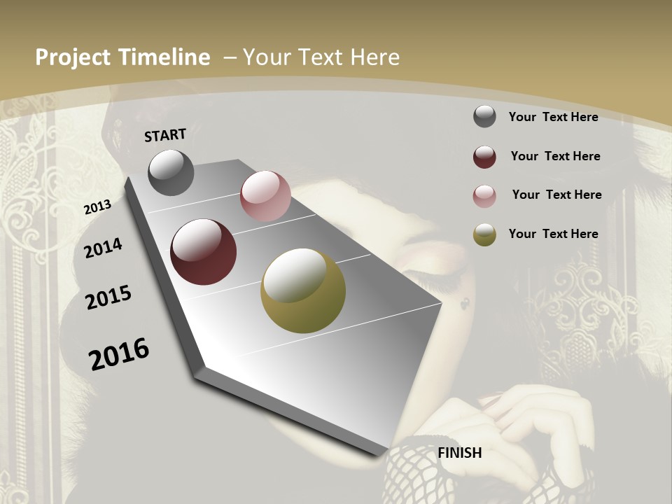 Shot Fashioned Art PowerPoint Template