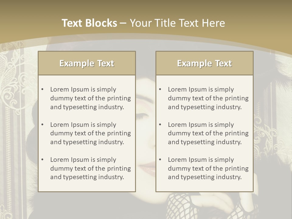 Shot Fashioned Art PowerPoint Template