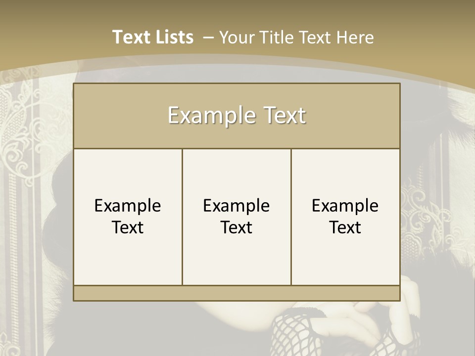 Shot Fashioned Art PowerPoint Template
