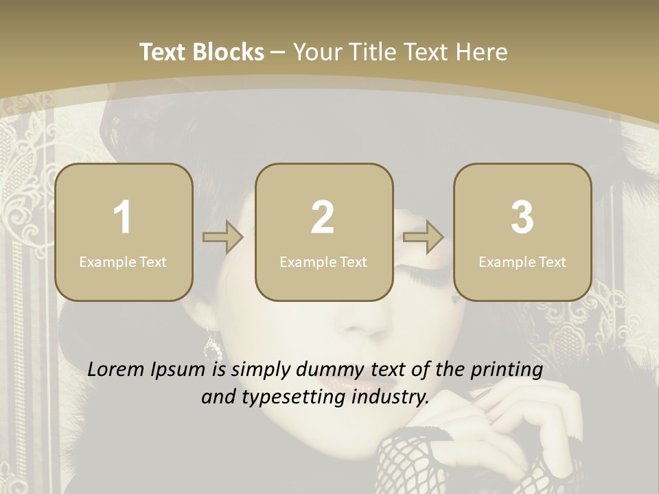 Shot Fashioned Art PowerPoint Template