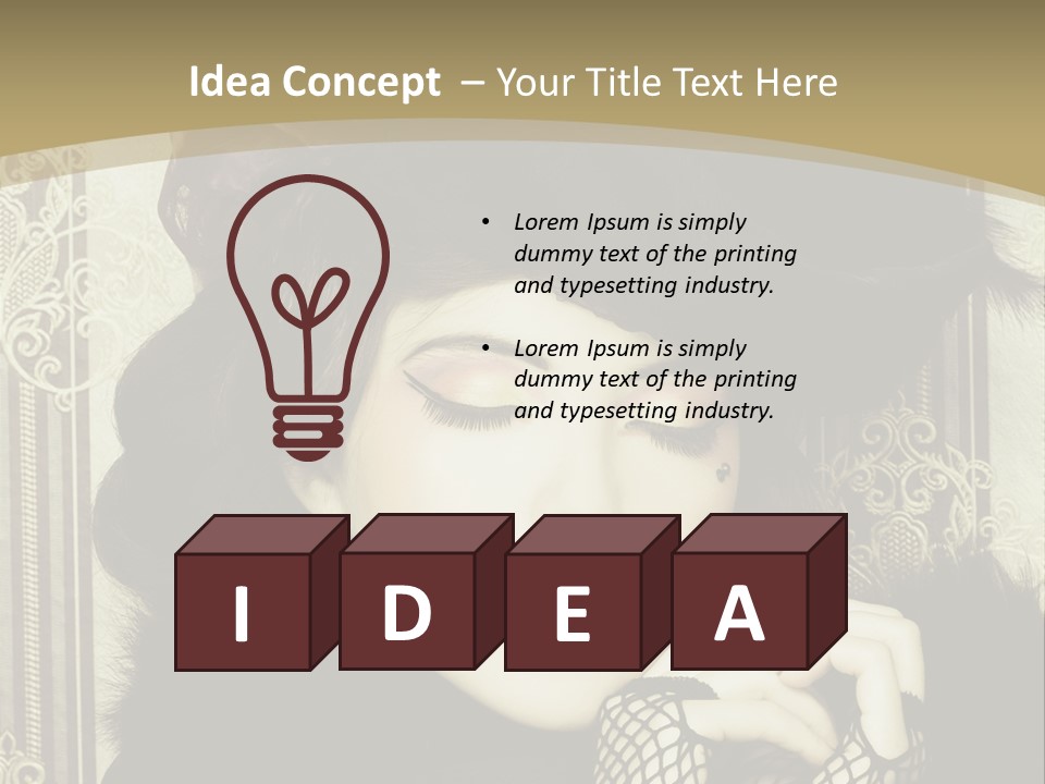 Shot Fashioned Art PowerPoint Template