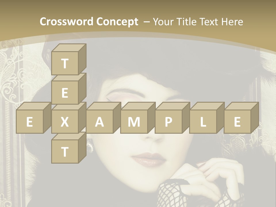 Shot Fashioned Art PowerPoint Template