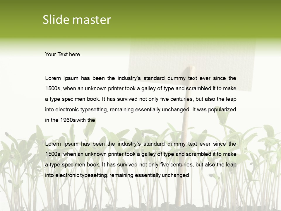 Seed Food Sign PowerPoint Template