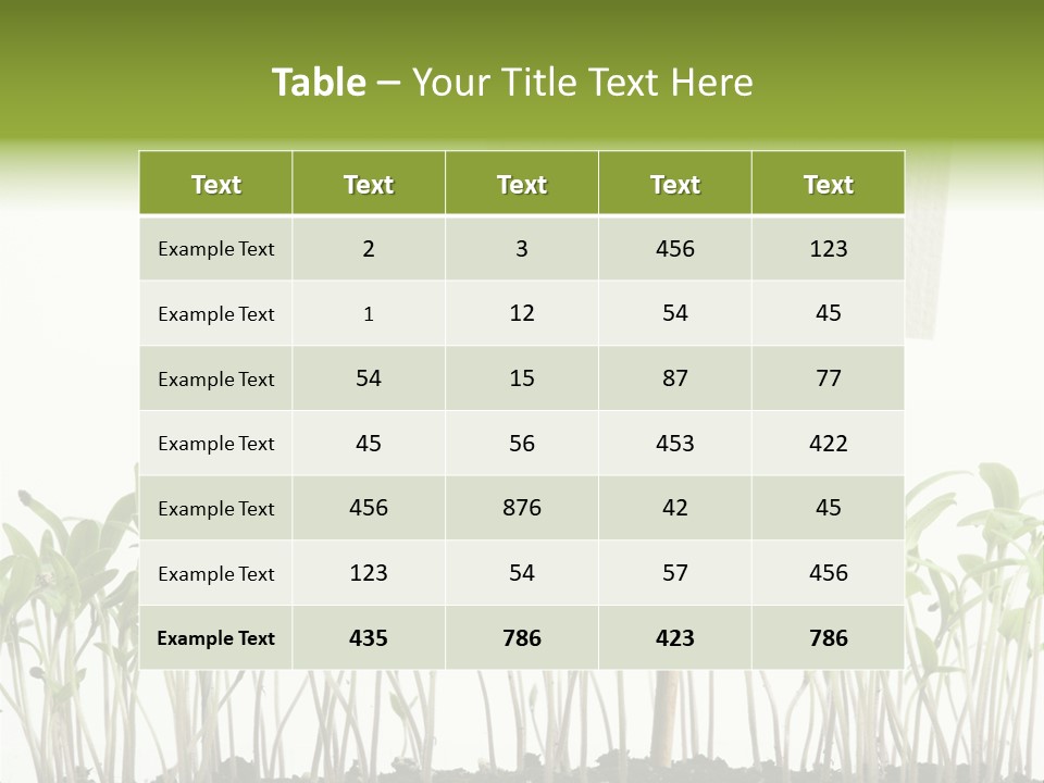 Seed Food Sign PowerPoint Template