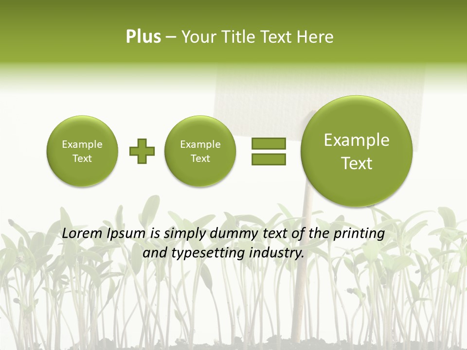 Seed Food Sign PowerPoint Template