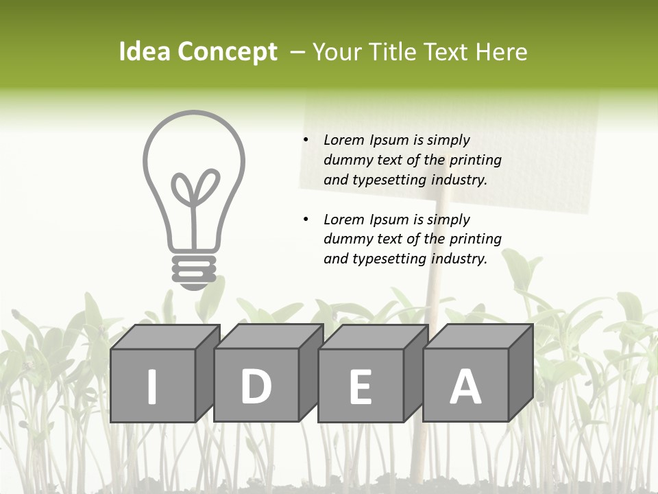 Seed Food Sign PowerPoint Template