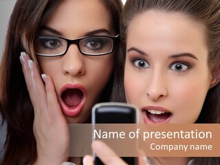 Caucasian People Young PowerPoint Template