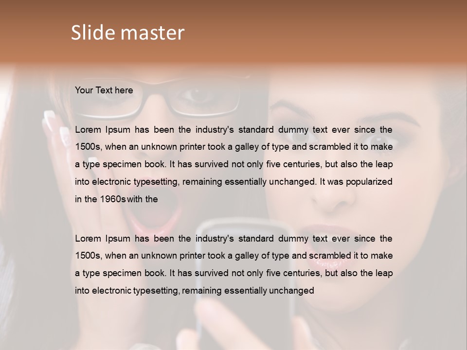 Caucasian People Young PowerPoint Template