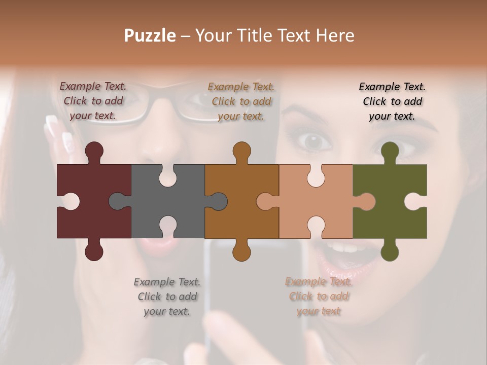 Caucasian People Young PowerPoint Template