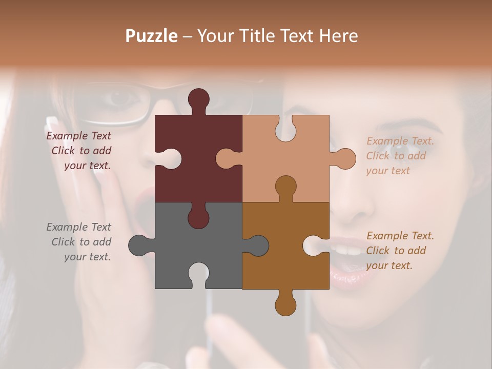 Caucasian People Young PowerPoint Template