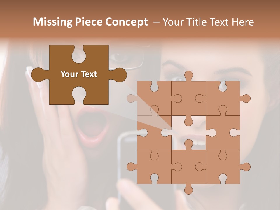 Caucasian People Young PowerPoint Template