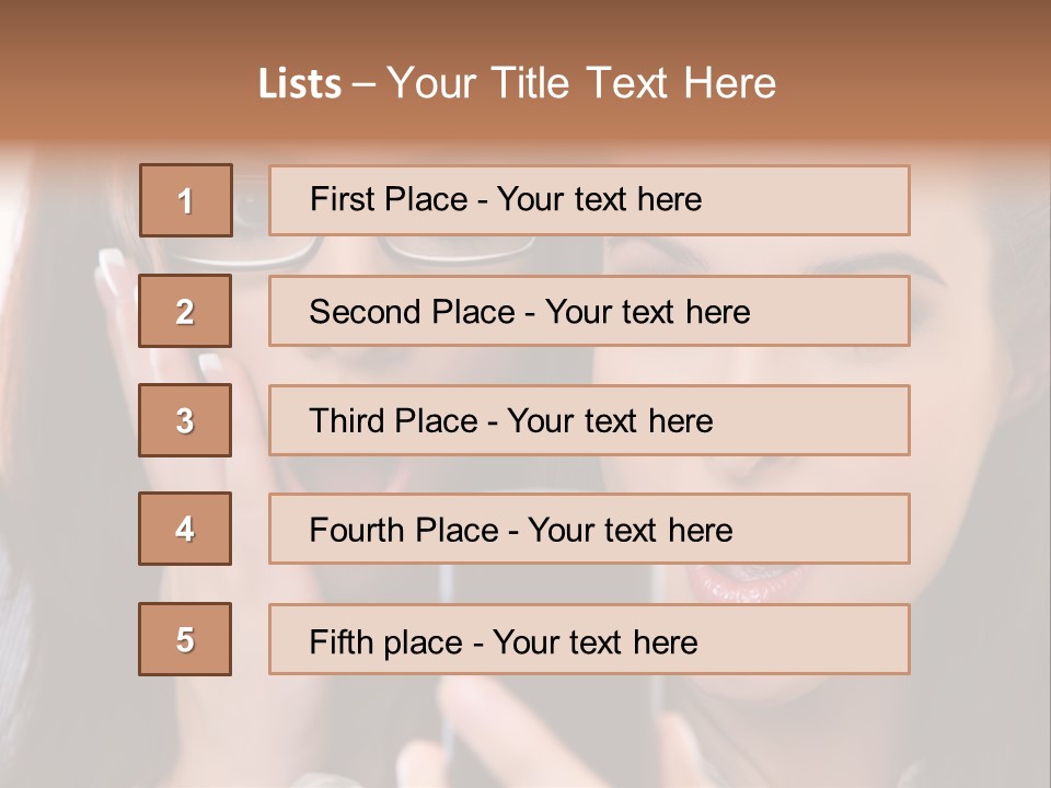 Caucasian People Young PowerPoint Template