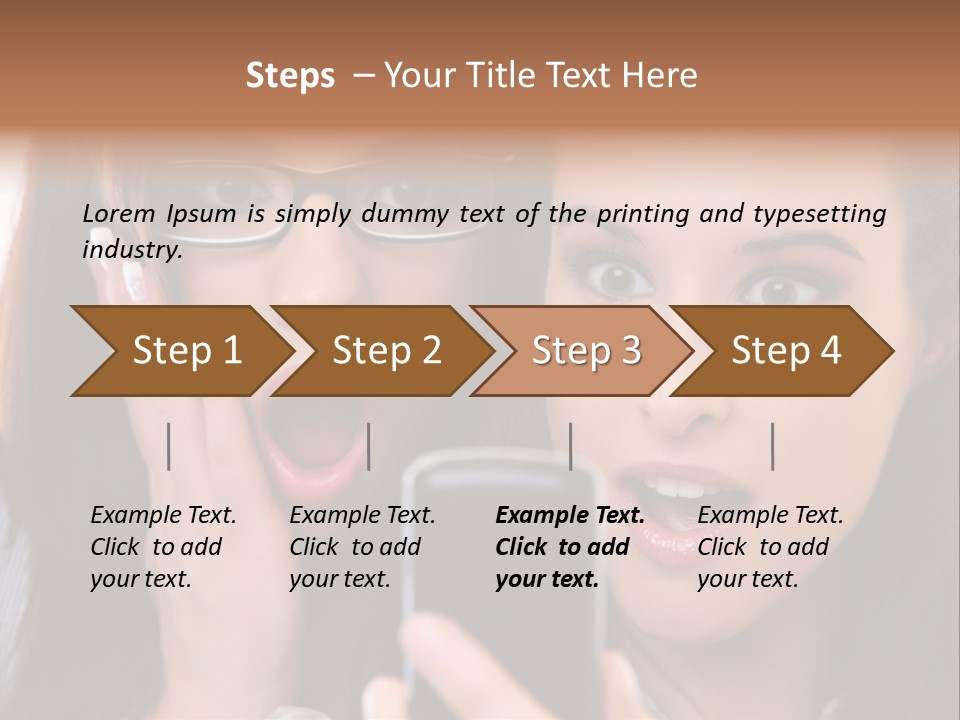 Caucasian People Young PowerPoint Template