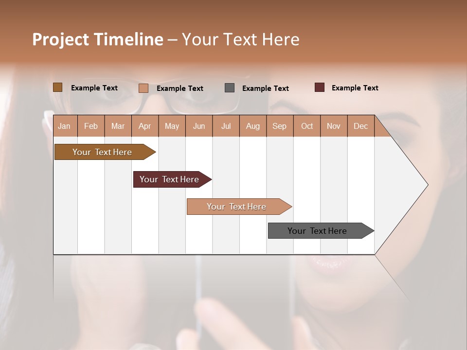 Caucasian People Young PowerPoint Template