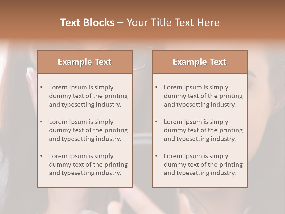 Caucasian People Young PowerPoint Template