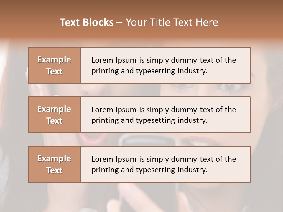Caucasian People Young PowerPoint Template