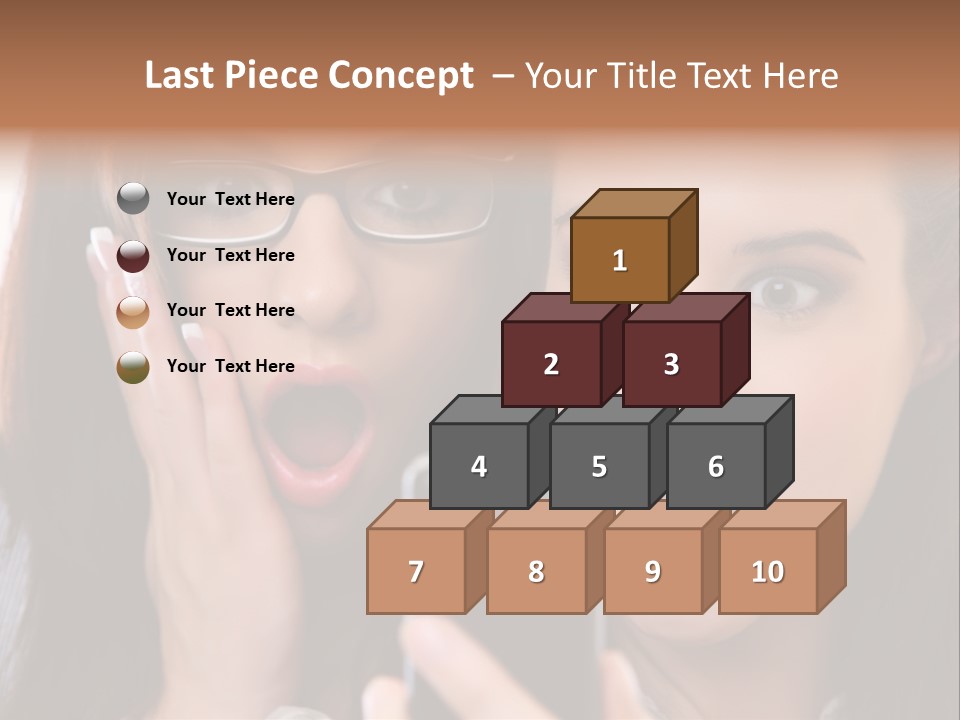 Caucasian People Young PowerPoint Template