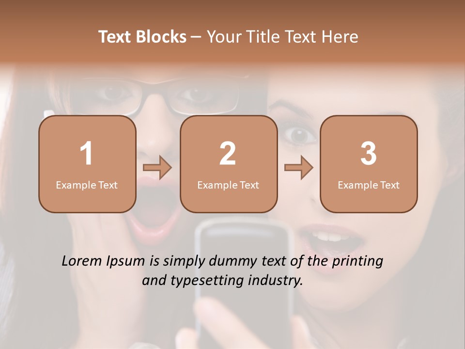 Caucasian People Young PowerPoint Template